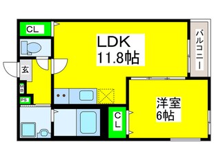 フジパレス堺浜寺石津Ⅲ番館の物件間取画像